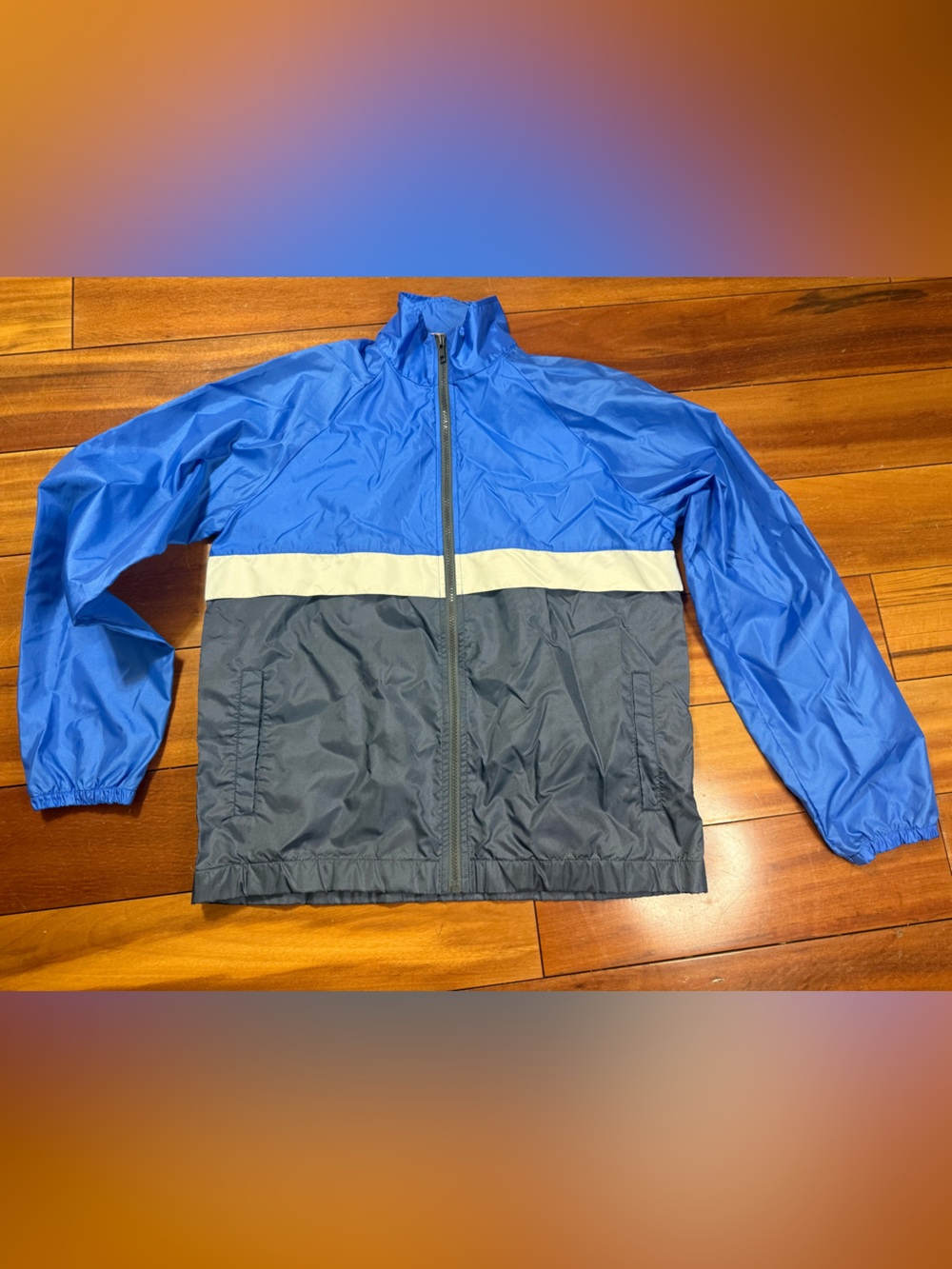 Wilson Blue and White Retro Track/ windbreak Jacket made in Japan mint condition